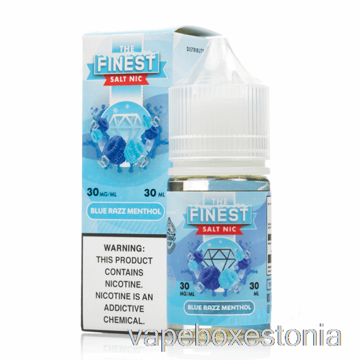 Vape Box Estonia Blue Razz Mentool - Parim Soolane Nik - 30ml 30mg